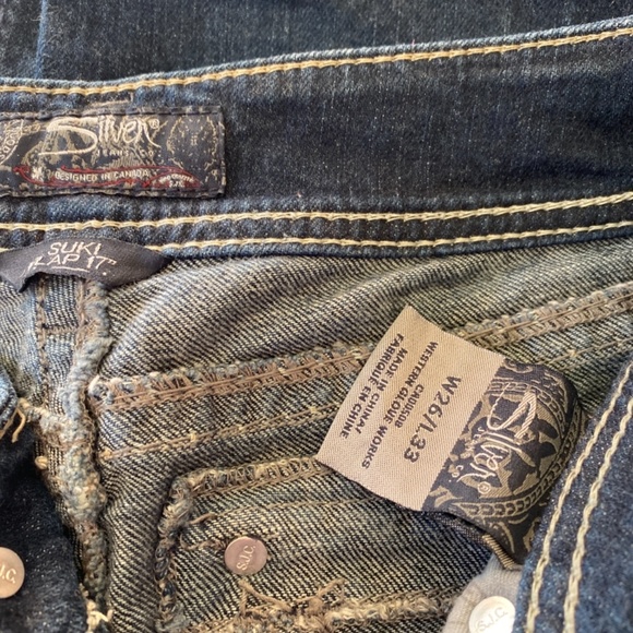 Silver Suki Flap 17” jeans - Picture 3 of 5